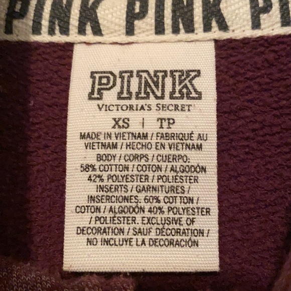 PINK half-zip sweatshirt - Picture 4 of 6